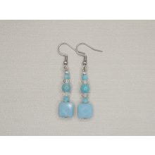 Amazonit fülbevaló