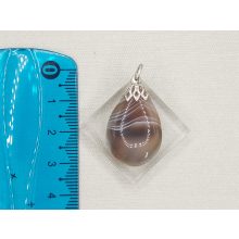Achát medál csepp alakú