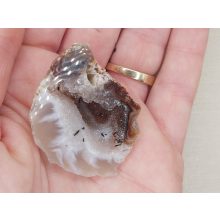 Achát csiszolt geoda