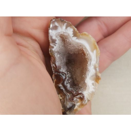 Achát csiszolt geoda