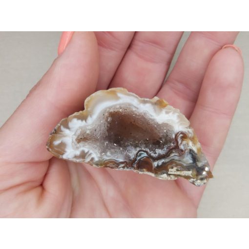 Achát csiszolt geoda