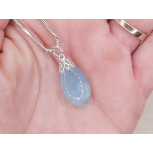 Akvamarin medál kaboson