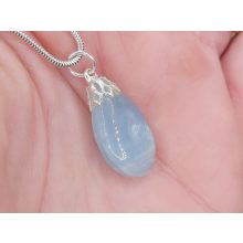 Akvamarin medál kaboson