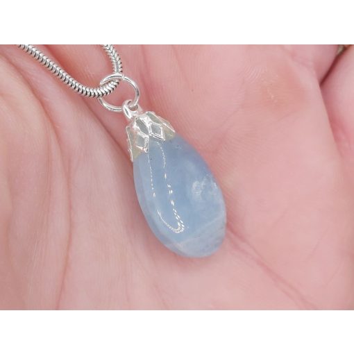 Akvamarin medál kaboson