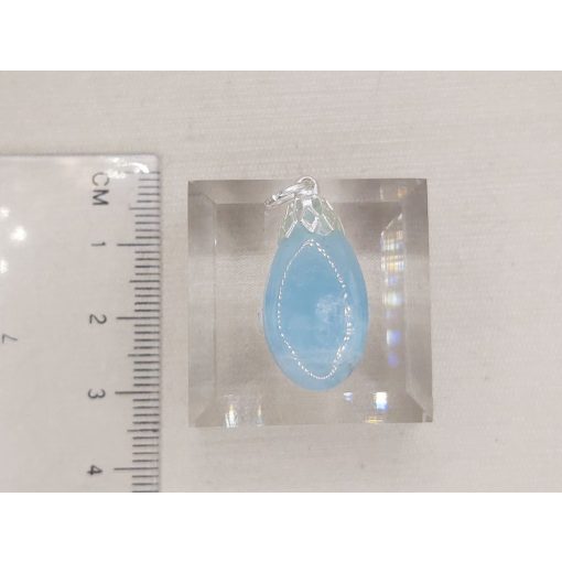 Akvamarin medál kaboson