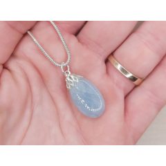 Akvamarin medál kaboson