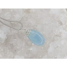 Akvamarin medál kaboson