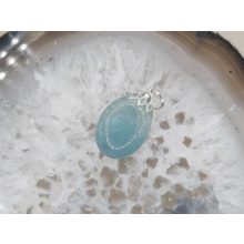 Akvamarin medál kaboson