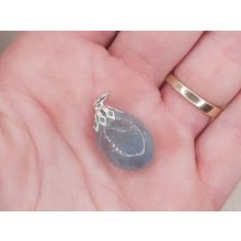 Akvamarin medál kaboson