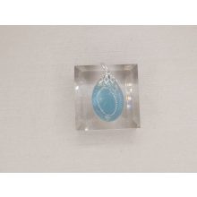 Akvamarin medál kaboson