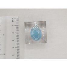 Akvamarin medál kaboson