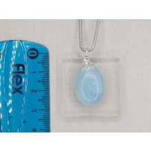 Akvamarin medál kaboson