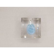 Akvamarin medál kaboson