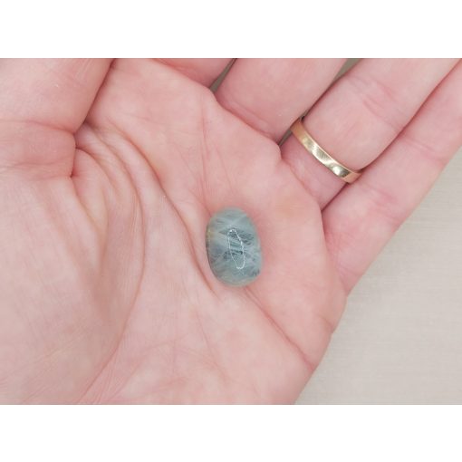  Akvamarin marokkő kis méretű /zöldes kék/