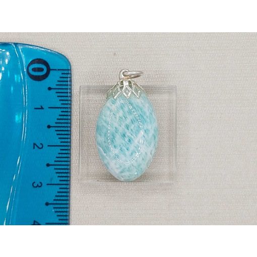 Amazonit medál kaboson