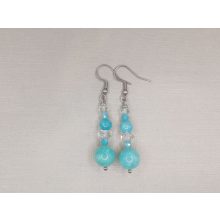 Amazonit formadíszített füli