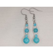 Amazonit formadíszített füli