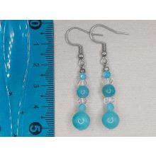 Amazonit formadíszített füli