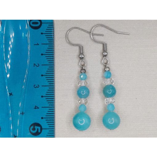 Amazonit formadíszített füli