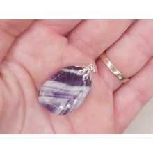 Ametiszt medál ovális