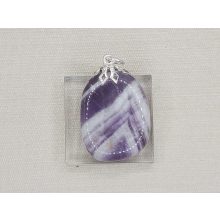 Ametiszt medál ovális