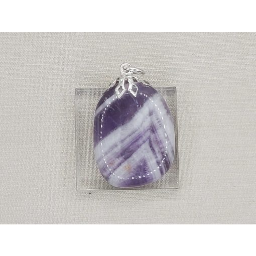 Ametiszt medál ovális
