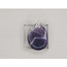 Ametiszt medál ovális