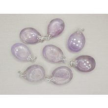 Ametiszt medál ovális világos véletlenszerű