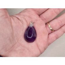 Ametiszt medál kaboson