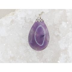 Ametiszt medál kaboson