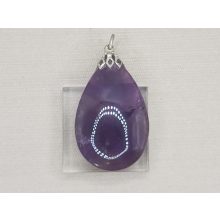 Ametiszt medál kaboson