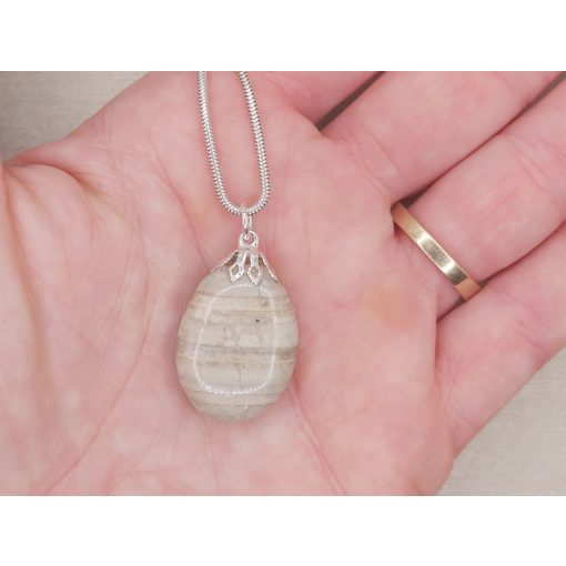 Aragonit medál lapos kicsi