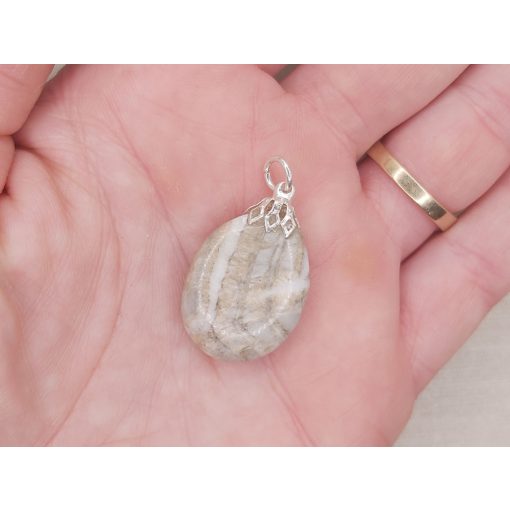 Aragonit medál lapos kicsi