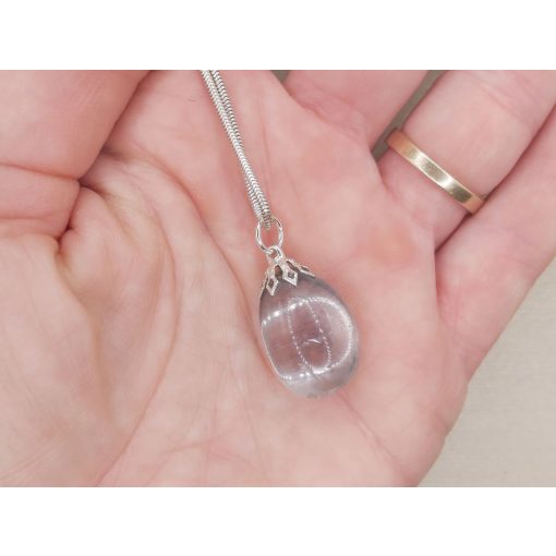 Kék aurakvarc medál