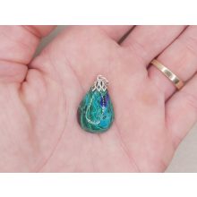 Azurit malachit medál