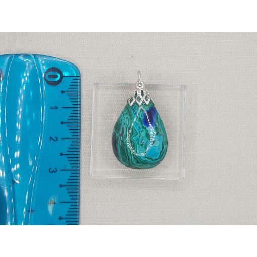 Azurit malachit medál