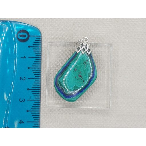 Azurit malachit medál