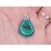 Azurit malachit medál