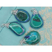 Azurit malachit medál