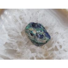 Azurit malachit marakkő üreggel kristályokkal