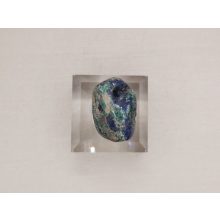 Azurit malachit marakkő üreggel kristályokkal