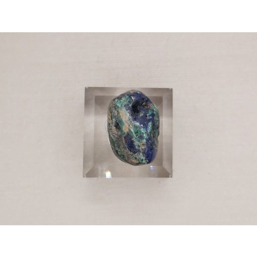 Azurit malachit marakkő üreggel kristályokkal