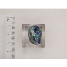 Azurit malachit marakkő üreggel kristályokkal