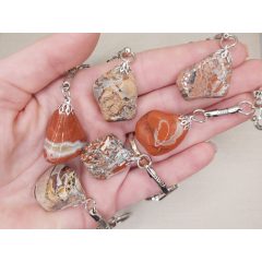 Breccsa jáspis kulcstartó véletlenszerűen