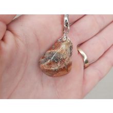 Breccsa jáspis kulcstartó 