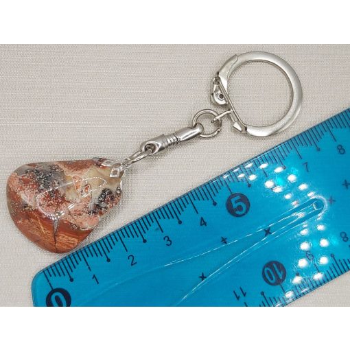 Breccsa jáspis kulcstartó 