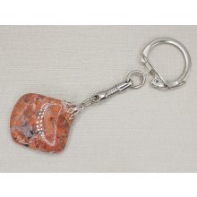 Breccsa jáspis kulcstartó 