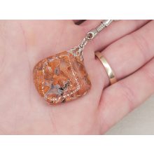 Breccsa jáspis kulcstartó 