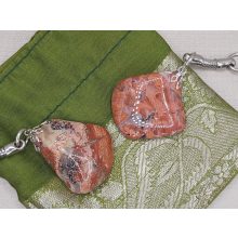 Breccsa jáspis kulcstartó 