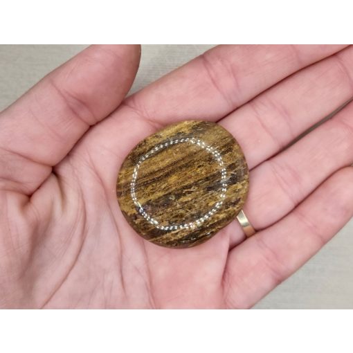 Bronzit marokkő  lapos nagy